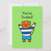 Gepersonaliseerde Vrienden Verjaardag Uitnodiging (Achterkant)