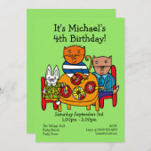 Gepersonaliseerde Vrienden Verjaardag Uitnodiging (Voorkant / Achterkant)