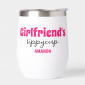 Gepersonaliseerde Vriendinnen Sippy Cup Wijndroogt (Links)
