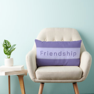 Gepersonaliseerde Vriendschap Elegant Periwinkle P Kussen