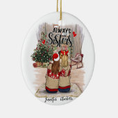 Gepersonaliseerde vriendschap Ornamenten voor zuss (Rechts)