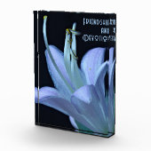 Gepersonaliseerde vriendschap Paarse bloem close-u Fotoblokken (Rechts)