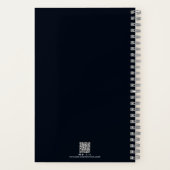 Gepersonaliseerde vriendschap Paarse bloem close-u Notitieboek (Achterkant)