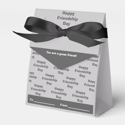 Gepersonaliseerde Vriendschapsdag Bedankdoosjes (Voorkant Zijde)