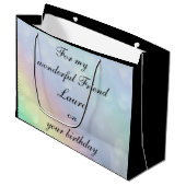 Gepersonaliseerde vrijdag groot cadeauzakje (Voorkant Gekanteld)