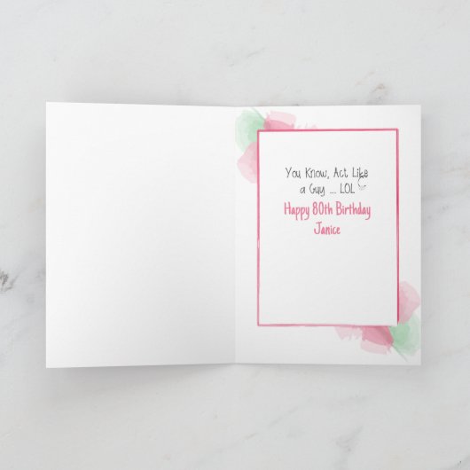 Gepersonaliseerde vrijdag voor de vrouw kaart (Binnen)