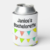 Gepersonaliseerde vrijgezelle coosie blikjeskoeler (Blikje Voorkant)