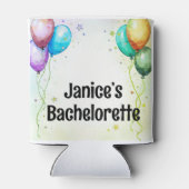 Gepersonaliseerde vrijgezelle coosie blikjeskoeler (Achterkant)