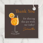 Gepersonaliseerde vrijgezellenfeest bedankkaart bedankjes labels (Achterkant)