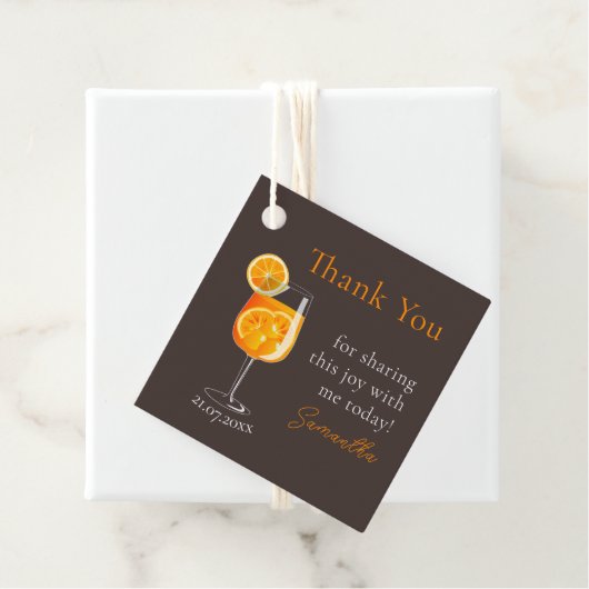 Gepersonaliseerde vrijgezellenfeest bedankkaart bedankjes labels (In situ)