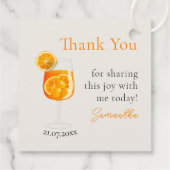 Gepersonaliseerde vrijgezellenfeest Dank u Bedankjes Labels (Achterkant)