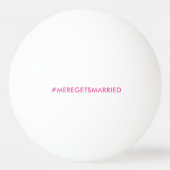 Gepersonaliseerde vrijgezellenfeest Ping Pong Ball (Achterkant)