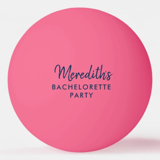 Gepersonaliseerde vrijgezellenfeest Ping Pong Ball (Voorkant)