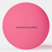 Gepersonaliseerde vrijgezellenfeest Ping Pong Ball (Achterkant)