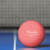 Gepersonaliseerde vrijgezellenfeest Ping Pong Ball (Net)