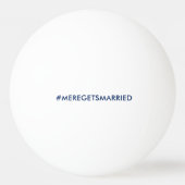 Gepersonaliseerde vrijgezellenfeest Ping Pong Ball (Achterkant)