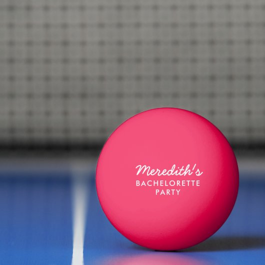 Gepersonaliseerde vrijgezellenfeest Ping Pong Ball (Net)