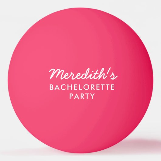 Gepersonaliseerde vrijgezellenfeest Ping Pong Ball (Voorkant)