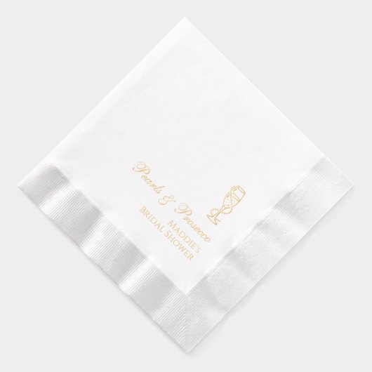 Gepersonaliseerde Vrijgezellenfeesten parels & Pro Folie Servetten (Rechts)