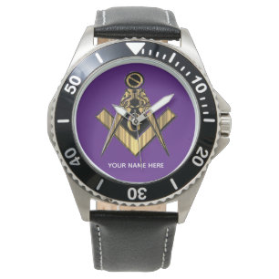 Gepersonaliseerde vrijmetselaarscadeaus Vrijmets Horloge