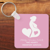 Gepersonaliseerde vroedvrouw Beauful Doula OBGYN R Sleutelhanger (Voorkant)