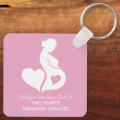 Gepersonaliseerde vroedvrouw Beauful Doula OBGYN R Sleutelhanger (Achterkant)