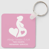 Gepersonaliseerde vroedvrouw Beauful Doula OBGYN R Sleutelhanger (Achterkant)