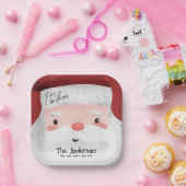 Gepersonaliseerde Vrolijk Kerstmis Schattige Sinte Papieren Bordje (Feest)