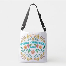 GEPERSONALISEERDE VROLIJKE KERST 20XX CROSSBODY TAS