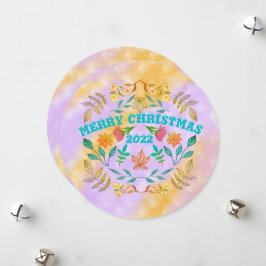 GEPERSONALISEERDE VROLIJKE KERST 20XX FEESTDAGENKAART
