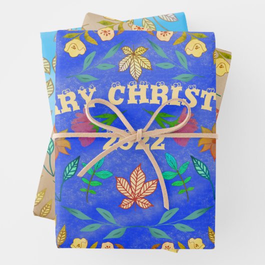 GEPERSONALISEERDE VROLIJKE KERST 20XX INPAKPAPIER VEL (In situ)