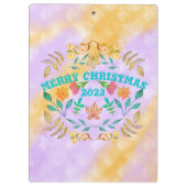 GEPERSONALISEERDE VROLIJKE KERST 20XX KLEMBORD (Achterkant)