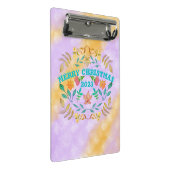 GEPERSONALISEERDE VROLIJKE KERST 20XX MINI KLEMBORD (Schuin)