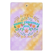 GEPERSONALISEERDE VROLIJKE KERST 20XX MINI KLEMBORD (Achterkant)