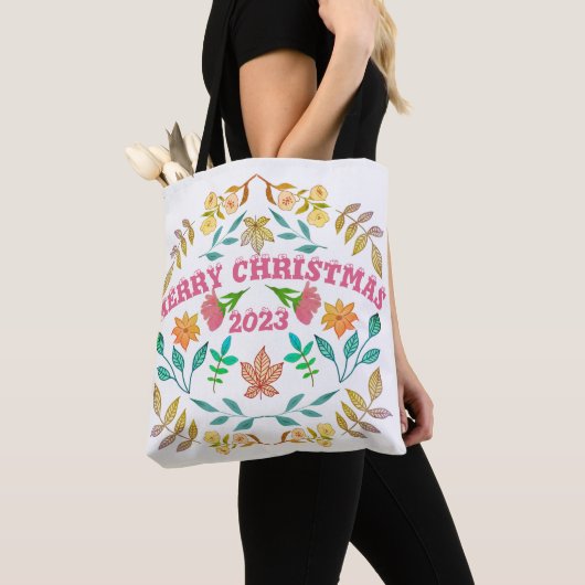 GEPERSONALISEERDE VROLIJKE KERST 20XX TOTE BAG (Dichtbij)