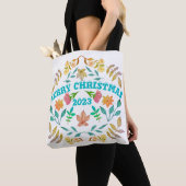 GEPERSONALISEERDE VROLIJKE KERST 20XX TOTE BAG (Dichtbij)