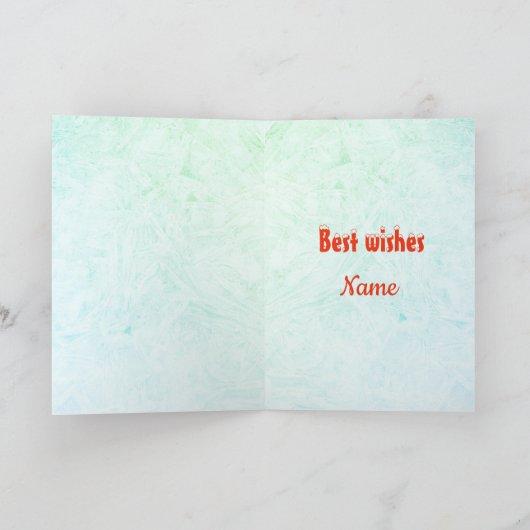 Gepersonaliseerde vrolijke kerst broeder kaart (Binnen)