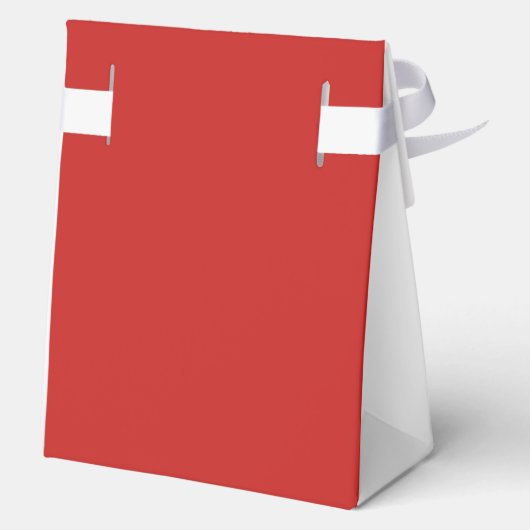 Gepersonaliseerde vrolijke kerst Coquette Bow Tren Bedankdoosjes (Achterkant)