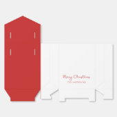 Gepersonaliseerde vrolijke kerst Coquette Bow Tren Bedankdoosjes (Ongevouwen)