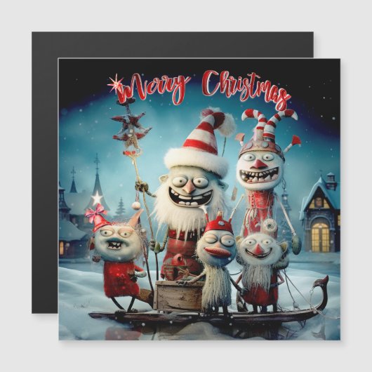 Gepersonaliseerde vrolijke kerst grappig (Voorkant / Achterkant)