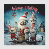 Gepersonaliseerde vrolijke kerst grappig (Voorkant)