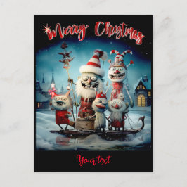 Gepersonaliseerde vrolijke kerst grappig feestdagenkaart