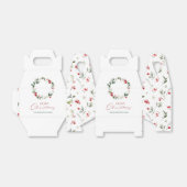 Gepersonaliseerde vrolijke kerst gunstbox bedankdoosjes (Uitgevouwen)