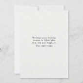 Gepersonaliseerde vrolijke kerst met foto kaart (Achterkant)