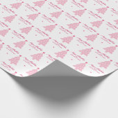 Gepersonaliseerde vrolijke kerstbomen & sterren va cadeaupapier (Hoek)