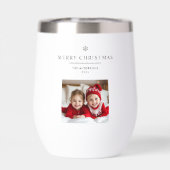 Gepersonaliseerde vrolijke kerstfoto en naam (Achterkant)