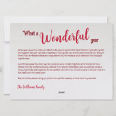 Gepersonaliseerde Vrolijke Kerstmis Kaart met Foto (Achterkant)