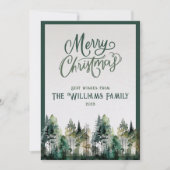 Gepersonaliseerde Vrolijke Kerstmis Kaart met Foto (Voorkant)