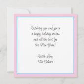 Gepersonaliseerde Vrolijke Kerstmis van ons huis Kaart (Achterkant)