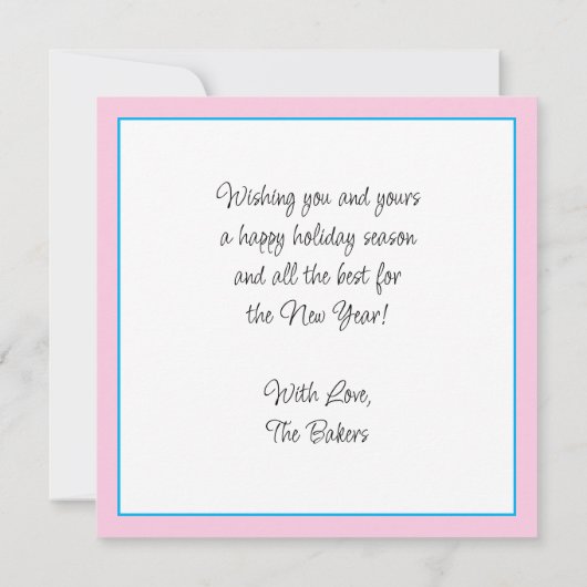 Gepersonaliseerde Vrolijke Kerstmis van ons huis Kaart (Achterkant)